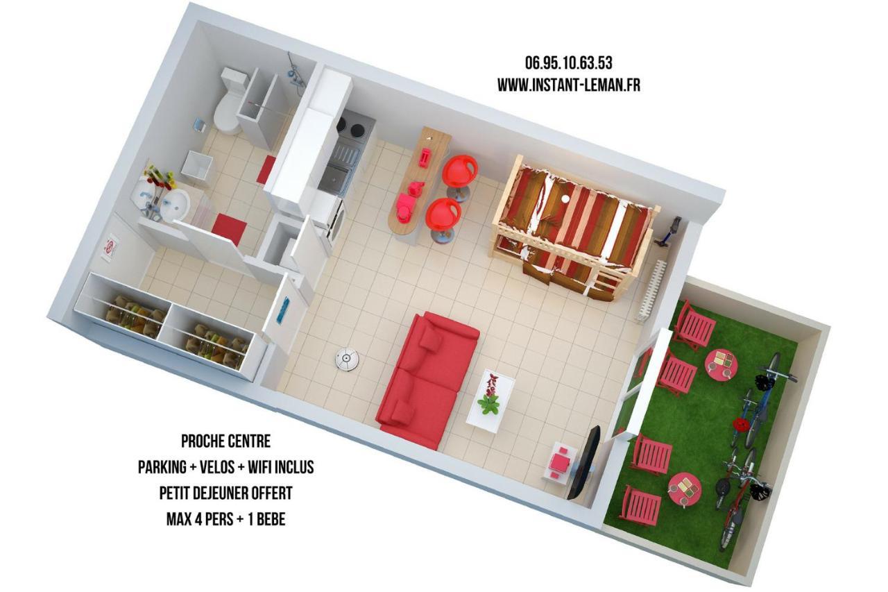 Instant-Leman II Appartement Thonon-les-Bains Buitenkant foto